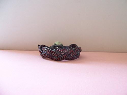 Guitar Braided Leather Cuff Bracelet