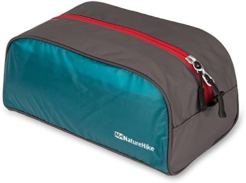 Toiletry Bag, NatureHike Ultra-thin Series Lightweight Travel Toiletry Bag [Water resistant] (Seablue)