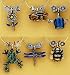 Buds and Bugs Painted Wine Glass Charms is one of the Most Popular Sets - 1403P