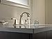 Delta Faucet Dryden Widespread Bathroom Faucet 3 Hole, Bathroom Sink Faucet, Metal Drain Assembly, Polished Nickel 3551LF-PN