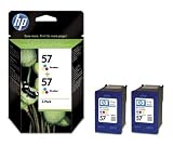 Hp Original 57 2 pack Tri colour Ink Cartridges