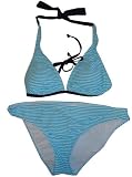Women's Tommy Hilfiger 2-Piece Bikini Blue and White Stripes (10)