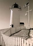 Lighthouse Isle by Marcia Joy Duggan. Size 5.00 inches width by 7.00 inches height. High Quality Art Poster Print