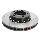 DBA DBA52390BLKSL 5000 Series Slotted Black Hat Left-Hand Fully Assembled Disc Brake Rotor (Front, Vented) - Piece of 2