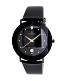 Le Chateau Men's 955mgun_blk Diamond Accented Domed-Crystal Watch