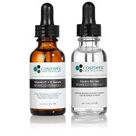 Vitamin C+E Serum + Hydrating B5 Gel Advanced Formula +. Prevent / Hydrate - 2 Combo Pack - 1 fl oz / 30 ml each.