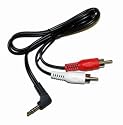 Sirius Satellite 6' Auxilliary Input Cable Stereo Mini-Jack to 2 Male RCA