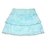 Wild Mango - Girls Tie Dye Knit Skirt, Aqua, White