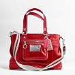 COACH POPPY RUBY RED BUSINESS/BOOK TOTE HANDBAG 14376