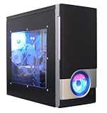 Tricod 8068 ATX PC Computer Case with LED Fan, Clear Side Window and 450 watts Power Supply