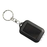 Mini Solar Power rechargeable 3 LED Flashlight Keychain