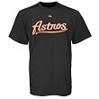 Houston Astros Official Wordmark Short Sleeve T-Shirt, Black