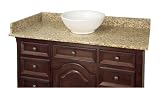Westport Bay 2500-4800-1595 48-Inch Granite Vessel Vanity Top, Tiger Yellow