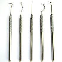 5pc Probe SET Dental Picks - Wax Carver - Hobby - Craft - Artist  Tools