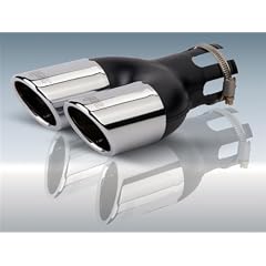 TAJCO Doppelrohrblende abgeschr�gt Hochglanz Chrom 30/54mm