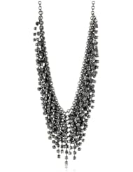RAIN Mesh Chain and Crystal Necklace
