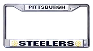NFL Pittsburgh Steelers Chrome Licensed Plate Frame