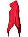 Luna Flower Women's Warm Turtleneck Batwing Sleeve Poncho Sweaters
