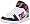 DC Women's University Mid Skate Shoe,Black/White/Crazy Pink,5 M US