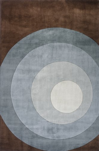 Momeni New Wave Chinese Hand Tufted 5-3-by-8-0 Wool Rug  NW-82 TEL000, Teal