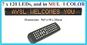 TC58-LED MULTI COLOR SCROLLING DIGITAL REMOTE PROGRAMMABLE MESSAGE SIGN BOARD DISPLAY