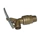 Vestil DFT-AL Brass Plated Aluminum Manual Drum Faucet with Lockable Handle