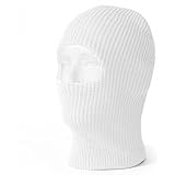 New White Balaclava One Hole Ski Mask