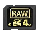 SDHC SD-Speicherkarte 4GB Hoodman RAW inkl. Lesegerät