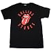 ROLLING STONES - TONGUE LOGO - Licensed Black Cotton Tee