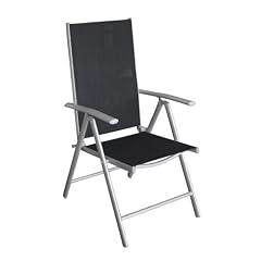 Aluminium Hochlehner 7-Pos. Textilen Silber/Schwarz - 4 St�ck