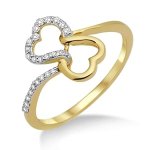 Miore - MF8017RM - Bague Femme - Or jaune 750/1000 (18 carats) - Diamants 0.12 cts - T 52