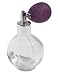 Empty Refillable Glass Perfume Bottle with Lavender Atomizer Sprayer Bulb - 2.54 Oz. Or 78 Ml