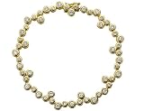 Bezel Diamond Bubbles Bracelet 2.0 Carats (ctw) in 18K Yellow Gold