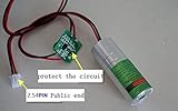 3.7-4.2 v フォーカス 532nm 100mW グリーン レーザー ドット モジュール+ ヒートシンク + 長い作業時間