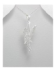 Fairy CZ Pendant Necklace In 92.5 Sterling Silver