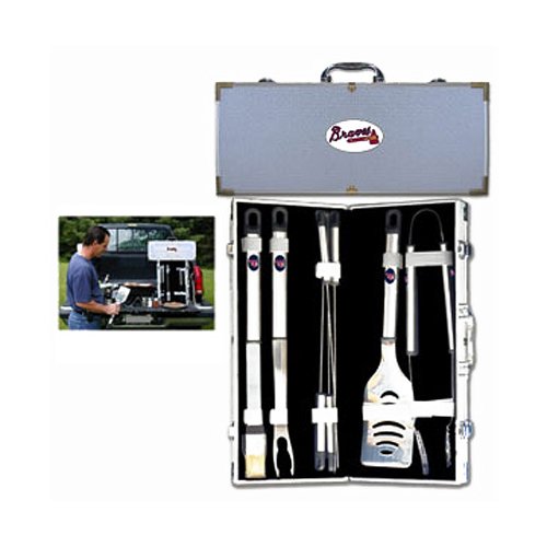 MLB Atlanta Braves 8 Piece BBQ Set