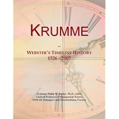 Krumme: Webster's Timeline History, 1526 - 2007