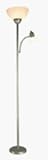 Buy White Shade Torchiere with Reading Lamp by Grandrich Corp.