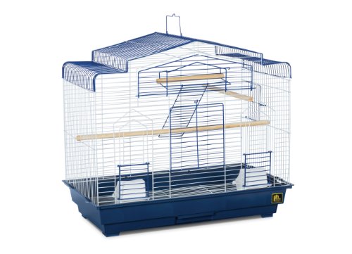 Prevue pet products barn style bird cage, purple and wh…