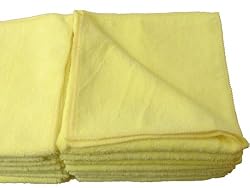 Eurow Microfiber DeLuxe 16in x 16in 320 GSM Cleaning Towels 24-Pack