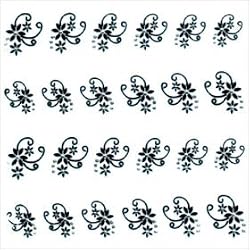 Joby Nail Sticker Jewels on Black Design - JW-06