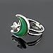 Moon and Star Shape Color Change Emotion Feeling Mood Ring Changeable Band Adjustable Finger Ring