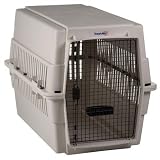 Extra Large Travel-Aire Plastic Dog Kennel in Almond