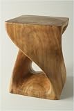 Acacia Wood Twisty Stool 7589