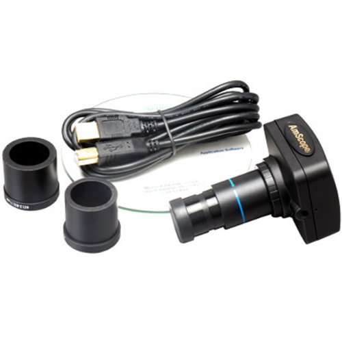 AmScope 3.0 MP USB2.0 Microscope Digital Camera + Calibration Kit, Compatible with Windows XP/Vista/7 and Mac OS 10.6 & Up On Sale