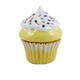 Cupcake Trinket Box Bejeweled Vanilla