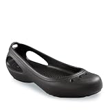 crocs Women’s Kadee Ballet Flat,Black/Black,8 M US