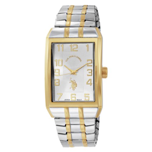 U.S. Polo Assn. Men's USC80046 Two-Tone Analogue Silver Dial Expansion Watch
