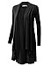 URBANCLEO Womens Hi-Lo Draped Open Front Long Cardigan Sweater (S-3X)