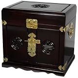 Jewelry Cabinet in Dark Rosewood Lacquer
